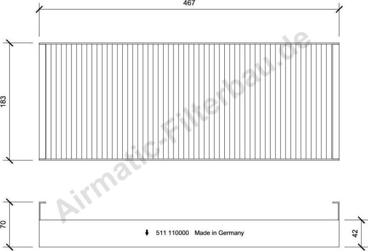 Airmatic IF0511 - Filtru, aer habitaclu allinparts.ro