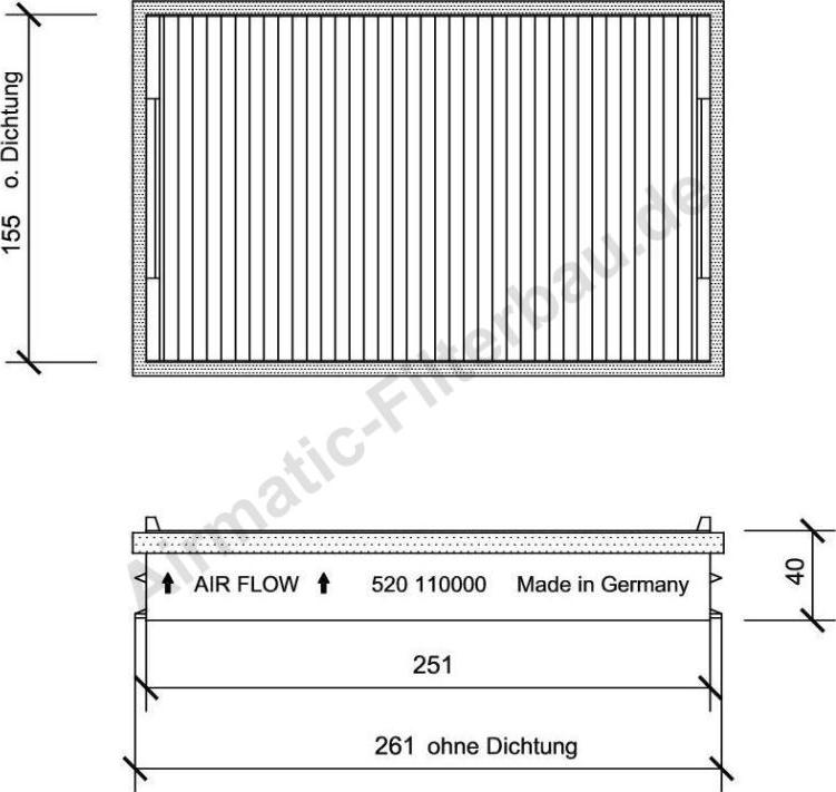 Airmatic IF0520 - Filtru, aer habitaclu allinparts.ro