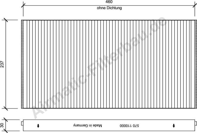 Airmatic IF0570 - Filtru, aer habitaclu allinparts.ro
