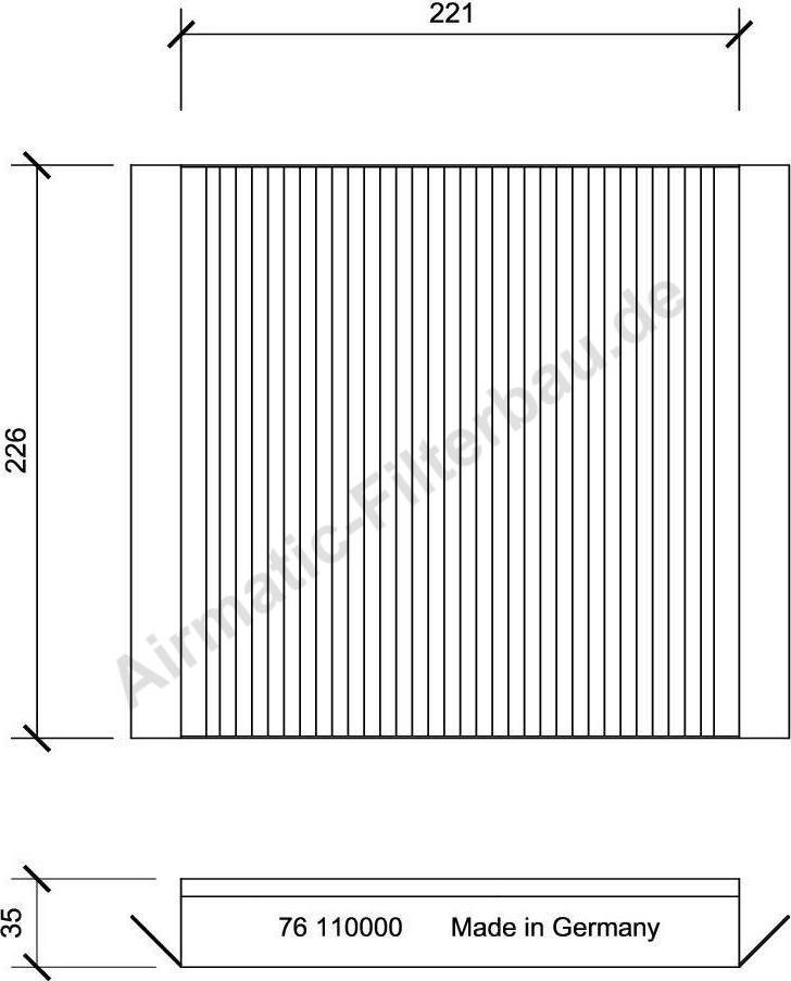 Airmatic IF0076 - Filtru, aer habitaclu allinparts.ro