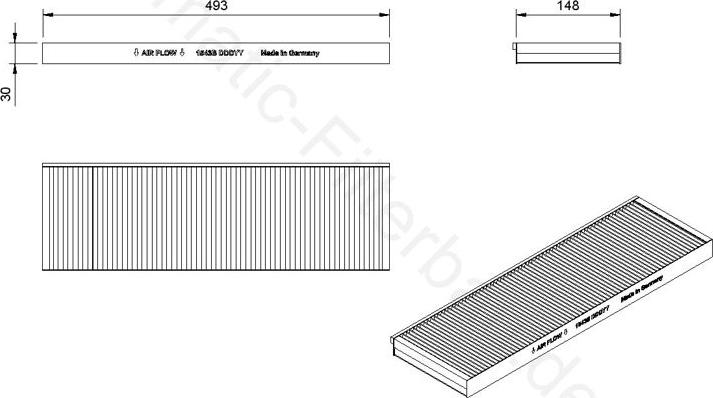 Airmatic IF1543B - Filtru, aer habitaclu - allinparts.ro
