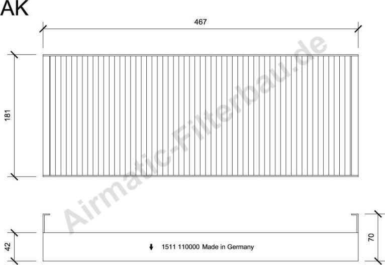 Airmatic IF1511 - Filtru, aer habitaclu allinparts.ro