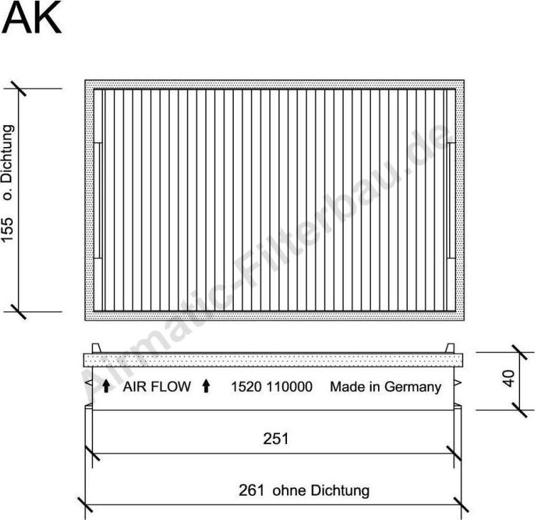 Airmatic IF1520 - Filtru, aer habitaclu allinparts.ro