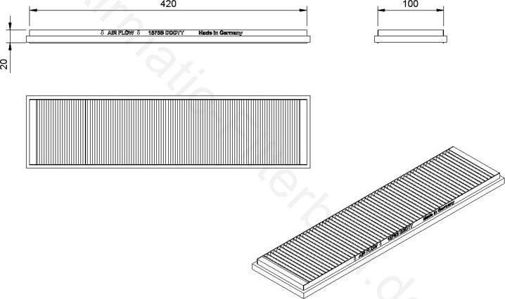 Airmatic IF1575B - Filtru, aer habitaclu - allinparts.ro