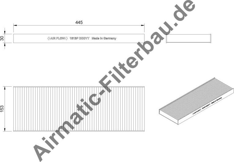 Airmatic IF1613P - Filtru, aer habitaclu allinparts.ro