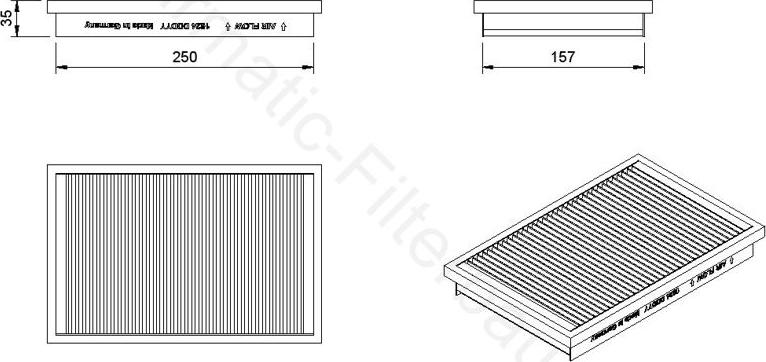Airmatic IF1624 - Filtru, aer habitaclu allinparts.ro