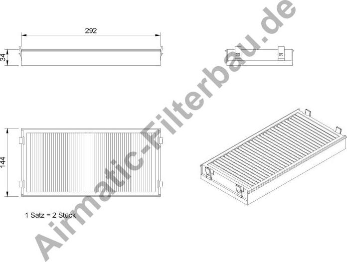 Airmatic IF1164SB - Filtru, aer habitaclu - allinparts.ro