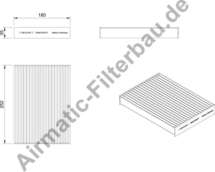Airmatic IF1234B - Filtru, aer habitaclu - allinparts.ro