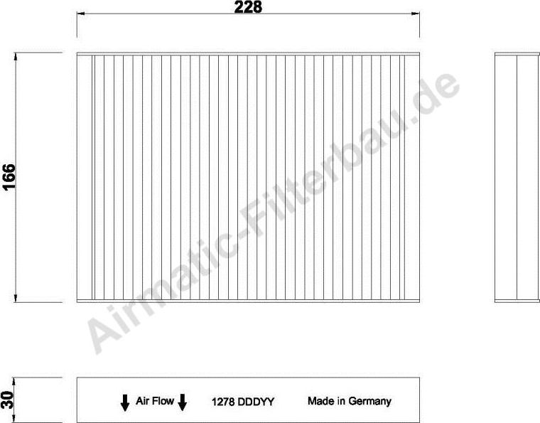 Airmatic IF1278SB - Filtru, aer habitaclu - allinparts.ro