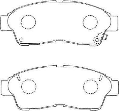 AISIN ASN-154 - Set placute frana,frana disc allinparts.ro