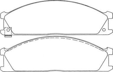 AISIN ASN-167 - Set placute frana,frana disc - allinparts.ro