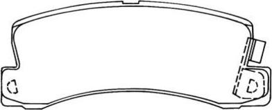 AISIN A2N075 - Set placute frana,frana disc allinparts.ro
