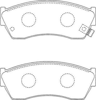 AISIN ASN-238 - Set placute frana,frana disc allinparts.ro