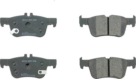 AISIN BPFD-7000 - Set placute frana,frana disc allinparts.ro