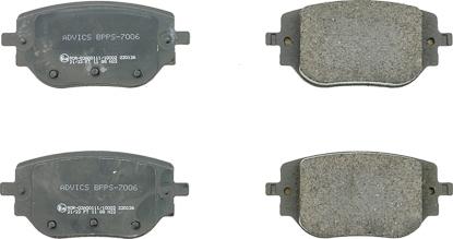 AISIN BPPS-7006 - Set placute frana,frana disc allinparts.ro