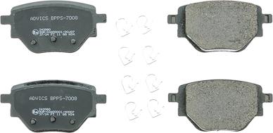 AISIN BPPS-7008 - Set placute frana,frana disc allinparts.ro