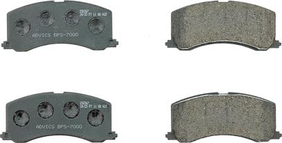 AISIN BPS-7000 - Set placute frana,frana disc - allinparts.ro