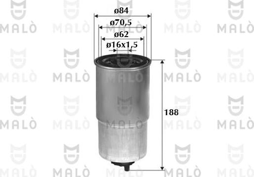 AKRON-MALÒ 1520042 - Filtru combustibil - allinparts.ro