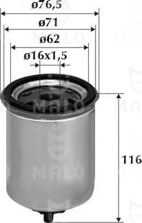 AKRON-MALÒ 1520052 - Filtru combustibil - allinparts.ro