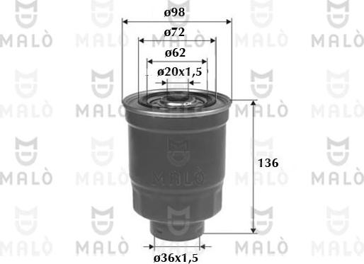 AKRON-MALÒ 1520066 - Filtru combustibil allinparts.ro