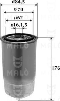 AKRON-MALÒ 1520007 - Filtru combustibil allinparts.ro