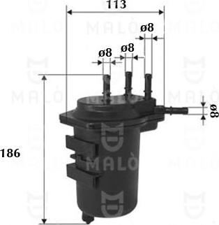 AKRON-MALÒ 1520019 - Filtru combustibil allinparts.ro