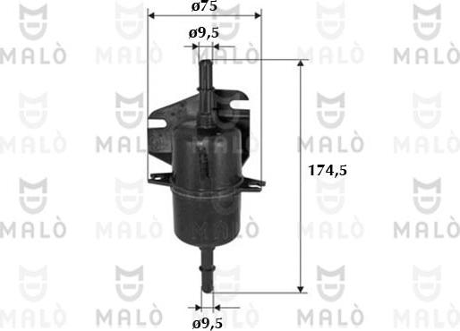 AKRON-MALÒ 1520089 - Filtru combustibil allinparts.ro