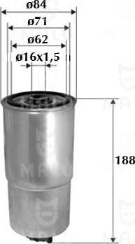 AKRON-MALÒ 1520034 - Filtru combustibil allinparts.ro