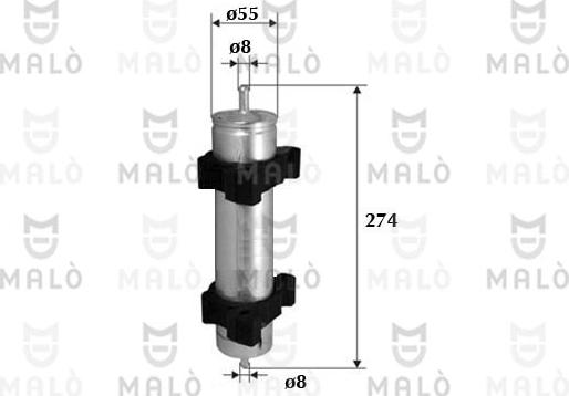 AKRON-MALÒ 1520071 - Filtru combustibil - allinparts.ro