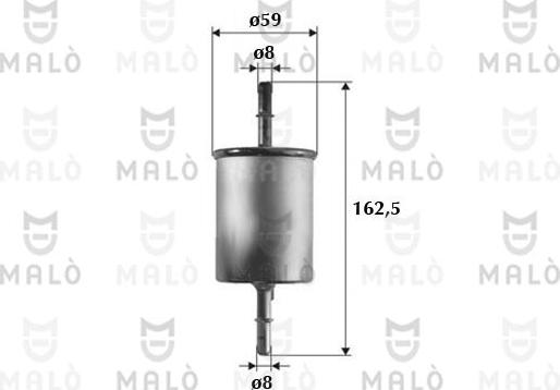AKRON-MALÒ 1520116 - Filtru combustibil allinparts.ro