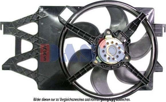 AKS Dasis 098077N - Ventilator, radiator - allinparts.ro