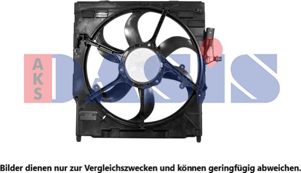 AKS Dasis 058117N - Ventilator, radiator - allinparts.ro