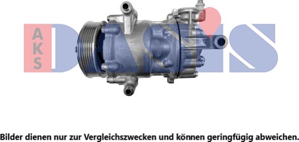 AKS Dasis 852457N - Compresor, climatizare - allinparts.ro
