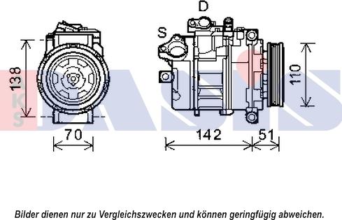 AKS Dasis 852544N - Compresor, climatizare - allinparts.ro