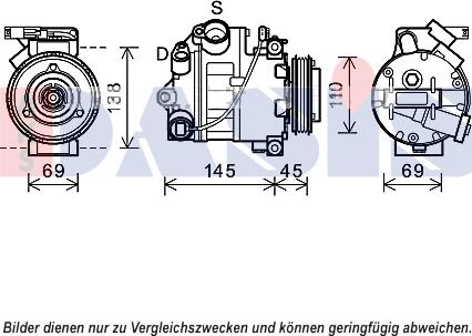 AKS Dasis 852683N - Compresor, climatizare - allinparts.ro