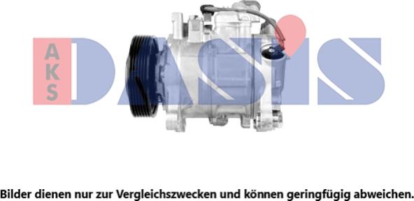 AKS Dasis 852827N - Compresor, climatizare - allinparts.ro
