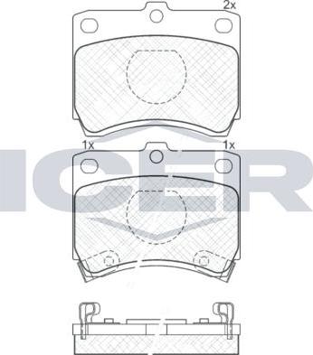 ANDEL 180969 - Set placute frana,frana disc allinparts.ro