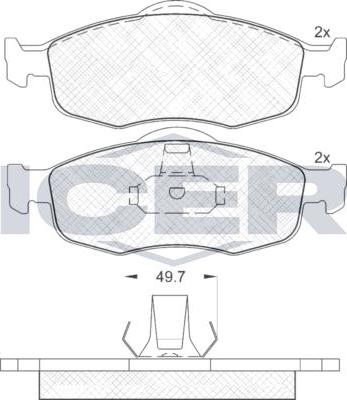 ANDEL 180916 - Set placute frana,frana disc allinparts.ro