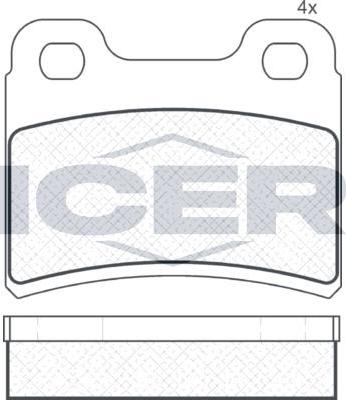 ANDEL 180938 - Set placute frana,frana disc allinparts.ro