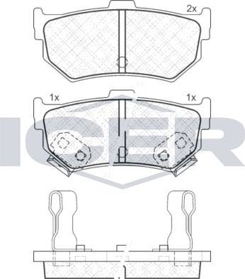 ANDEL 180600 - Set placute frana,frana disc allinparts.ro