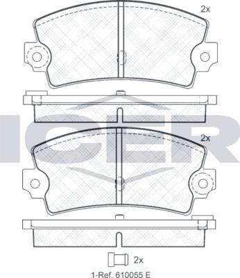 ANDEL 180098 - Set placute frana,frana disc allinparts.ro