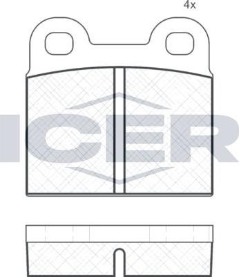 ANDEL 180059 - Set placute frana,frana disc allinparts.ro