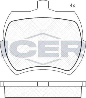 ANDEL 180002 - Set placute frana,frana disc allinparts.ro