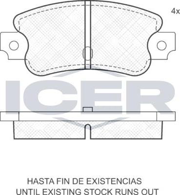 ANDEL 180133 - Set placute frana,frana disc allinparts.ro