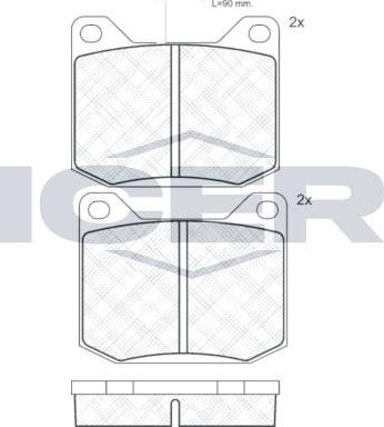 ANDEL 180120 - Set placute frana,frana disc allinparts.ro
