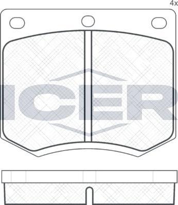ANDEL 180255 - Set placute frana,frana disc allinparts.ro