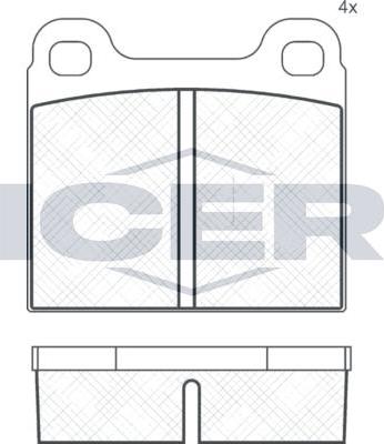 ANDEL 180219 - Set placute frana,frana disc - allinparts.ro