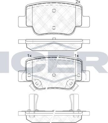 ANDEL 181945 - Set placute frana,frana disc - allinparts.ro