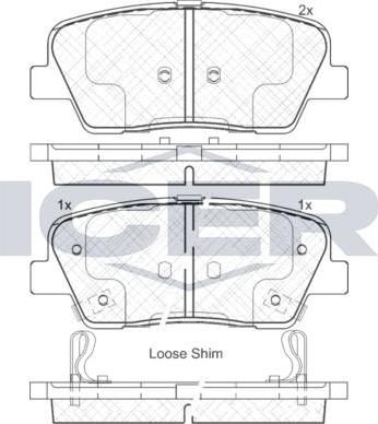 ANDEL 181954 - Set placute frana,frana disc allinparts.ro