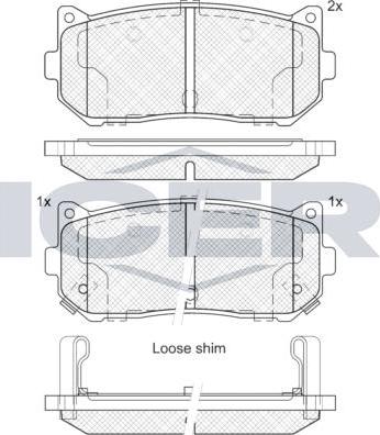 ANDEL 181669 - Set placute frana,frana disc allinparts.ro